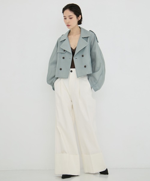 【CLANE】SHORT FLARE TRENCH COAT クラネ　ショート丈 OVER SHORT TRENCH COAT｜OUTER(アウター)｜CLANE OFFICIAL ONLINE STORE