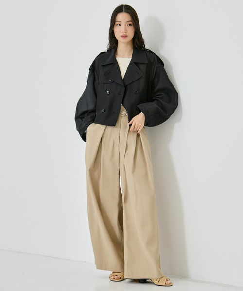 CLANE（クラネ） トレンチコート コート 「CLANE/クラネ」SHEER SHORT