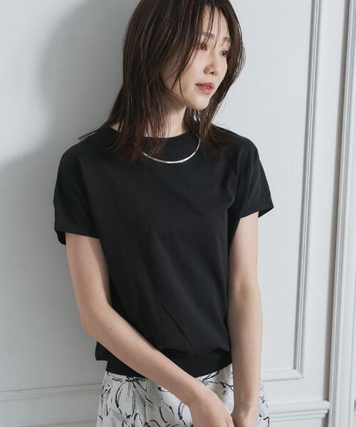 ニット セーター 「9色展開/アンサンブル可/洗える」コットンベーシックニット レディースの画像