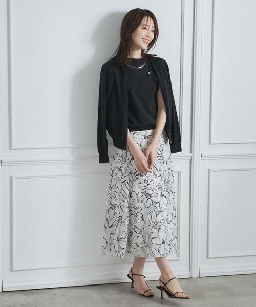 ニット セーター 「9色展開/アンサンブル可/洗える」コットンベーシックニット レディースの画像