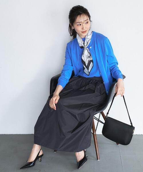 ニット セーター 「9色展開/アンサンブル可/洗える」コットンベーシックニット レディースの画像