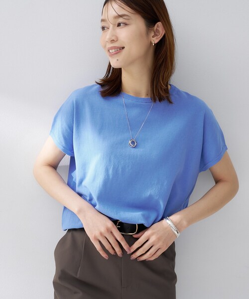 ニット セーター 「9色展開/アンサンブル可/洗える」コットンベーシックニット レディースの画像