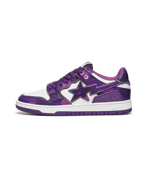 「A BATHING APE」 ローカットスニーカー 8 ブラック メンズの画像
