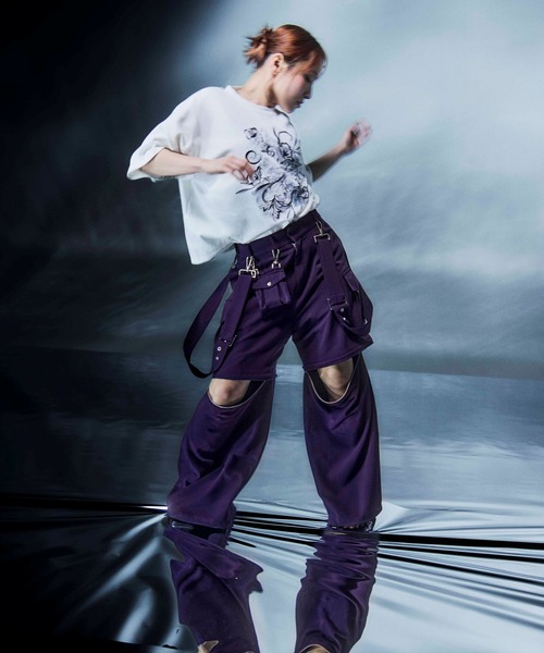 tシャツ アートフラワーシシュウTシャツ(HARE) レディースの画像