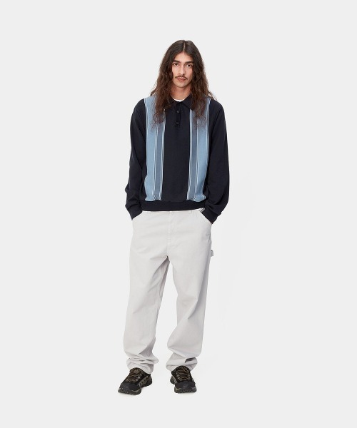 「Carhartt WIP」 長袖ポロシャツ SMALL ブラック メンズ_3