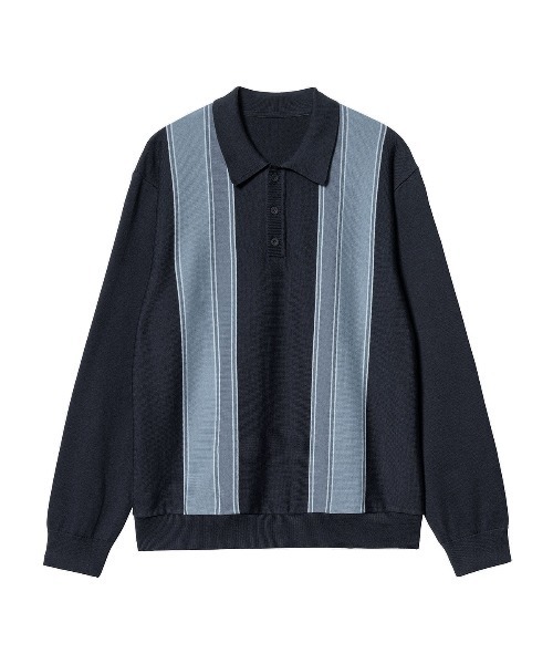 「Carhartt WIP」 長袖ポロシャツ SMALL ブラック メンズ_4