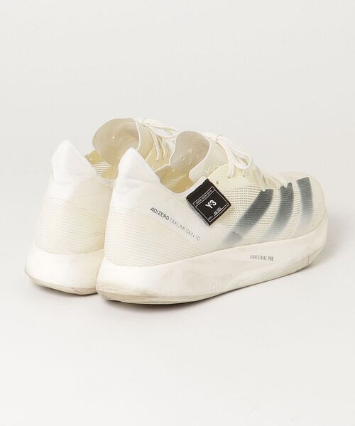 「Y-3」 ローカットスニーカー 27.0cm ホワイト×ブラック メンズの画像
