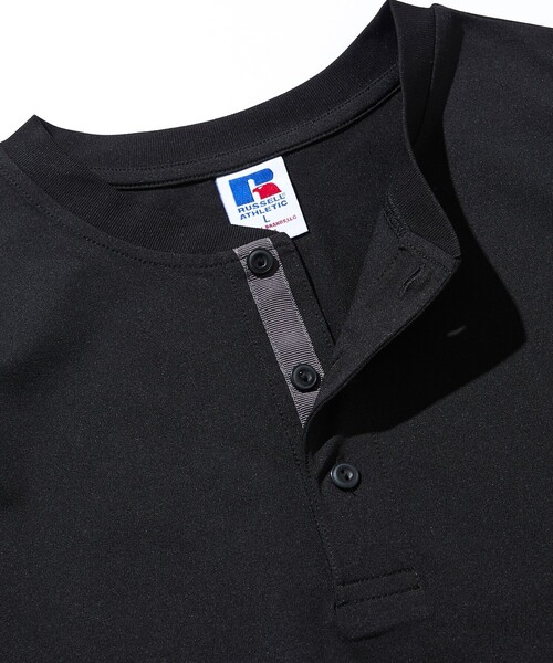 Russell Athletic（ラッセル アスレティック） ヘンリーネック tシャツ