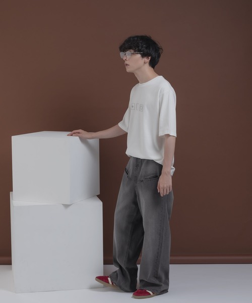 「MUHET」 デニムパンツ MEDIUM ライトインディゴブルー レディース_画像8