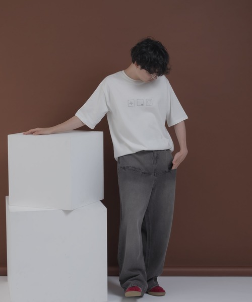 「MUHET」 デニムパンツ MEDIUM ライトインディゴブルー レディース_画像9