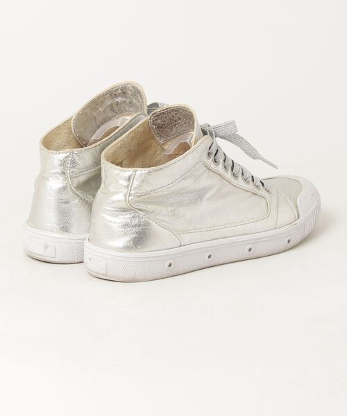 「Spring Court」 ハイカットスニーカー 35 シルバー レディース_画像2