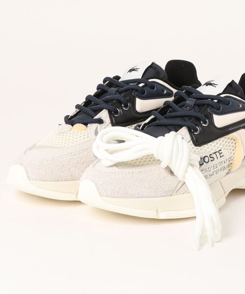 「LACOSTE」 ローカットスニーカー 26.0cm レッド系その他 レディース_画像6
