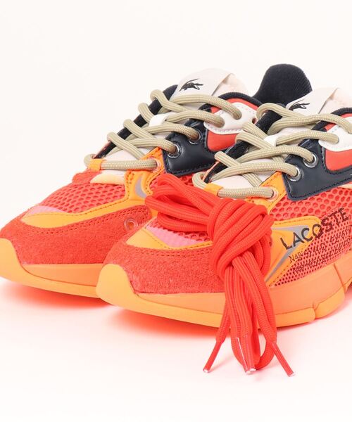 「LACOSTE」 ローカットスニーカー 26.0cm レッド系その他 レディース_画像7