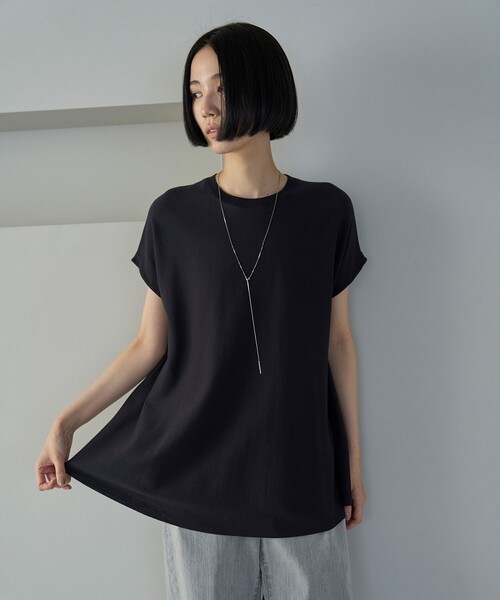 「UNFILO」 半袖ニット SMALL ベージュ レディース_画像2