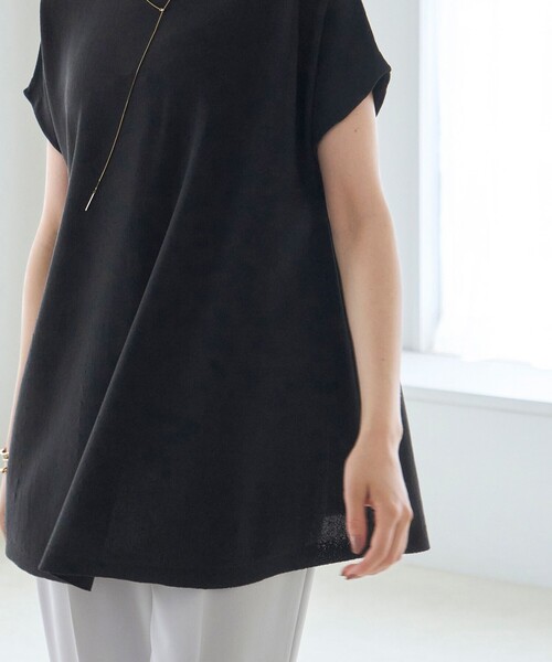 「UNFILO」 半袖ニット SMALL ベージュ レディース_画像7