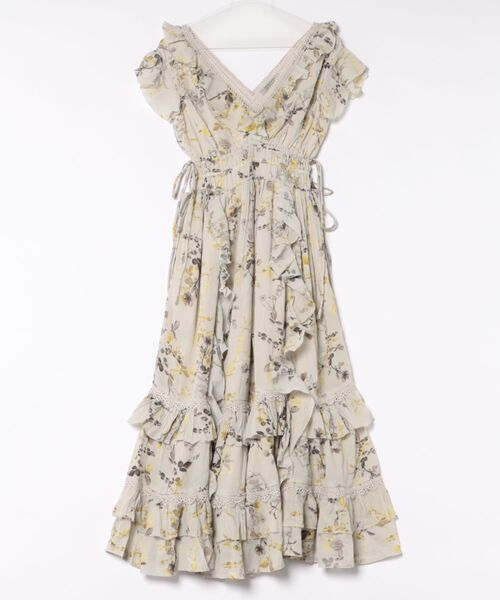 ワンピース CANTO FLORAL RUFFLED MAXI DRESS | CANTO フローラル フリル マキシ ドレス・ワンピースの画像