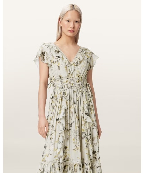 ワンピース CANTO FLORAL RUFFLED MAXI DRESS | CANTO フローラル フリル マキシ ドレス・ワンピースの画像