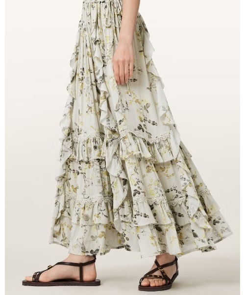 ワンピース CANTO FLORAL RUFFLED MAXI DRESS | CANTO フローラル フリル マキシ ドレス・ワンピースの画像