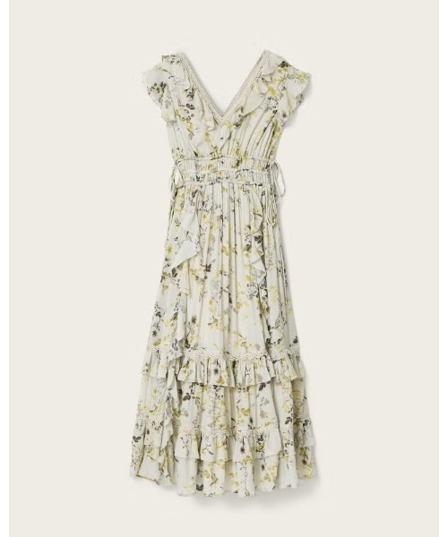 ワンピース CANTO FLORAL RUFFLED MAXI DRESS | CANTO フローラル フリル マキシ ドレス・ワンピースの画像