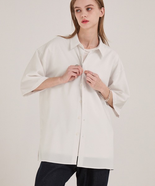 「EMMA CLOTHES」 半袖シャツ S グレー メンズ_画像8