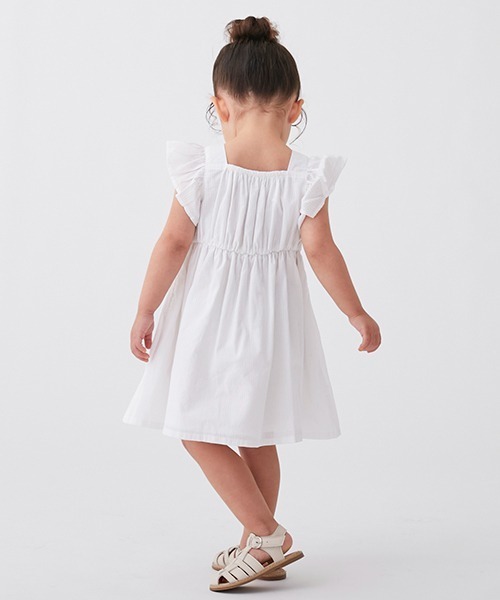 「petit main」 「KIDS」ノースリーブワンピース 100cm オフホワイト キッズ_画像3