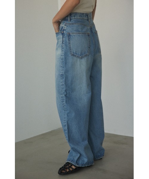 「BLACK BY MOUSSY」 デニムパンツ 25inch ライトブルー レディース_画像3