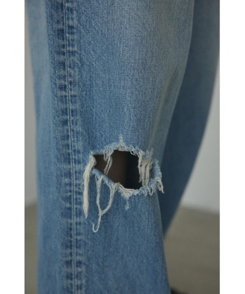 「BLACK BY MOUSSY」 デニムパンツ 25inch ライトブルー レディース_画像7