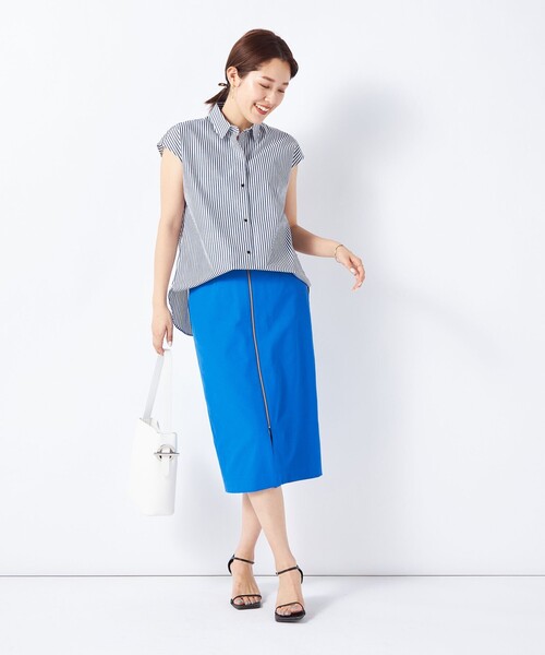 「NOLLEY'S Sophi」 半袖シャツ 36 ブラウン系その他3 レディース_画像3