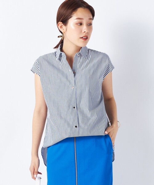 「NOLLEY'S Sophi」 半袖シャツ 36 ブラウン系その他3 レディース_画像7