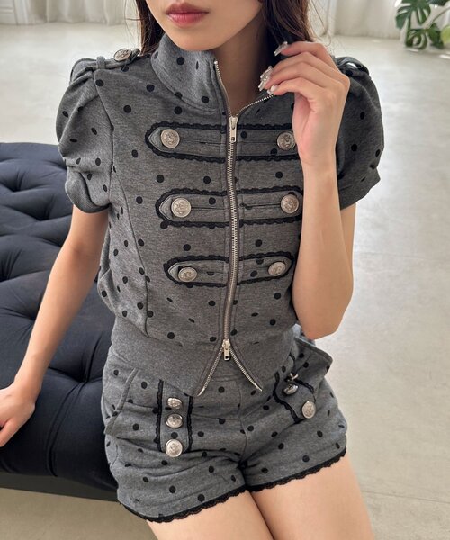 Divided States of Olive ショートパンツ XL オリーブ OLIVE des OLIVE（オリーブデオリーブ） パンツ ナポレオンショート