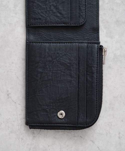 knmen146-0897 SENTI Lジップウォレット SENTI（センティ） 財布 センティ / Dyneema Leather BIFOLD ZIP