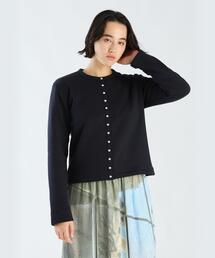 agnes b.（アニエスベー） カーディガン コットン メルトン 長袖