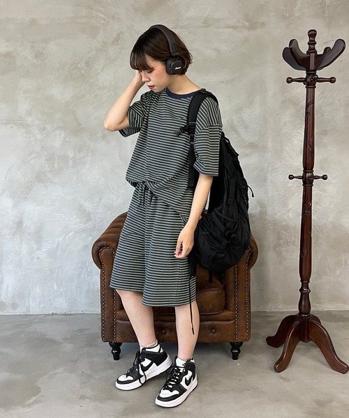 パンツ ボーダー裏毛ハーフパンツ【SETUP可】|ZOZOTOWN |08