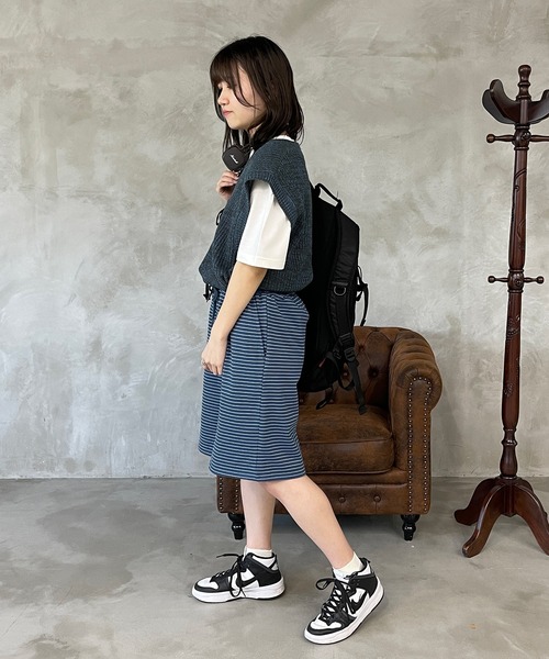 パンツ ボーダー裏毛ハーフパンツ【SETUP可】|ZOZOTOWN |21