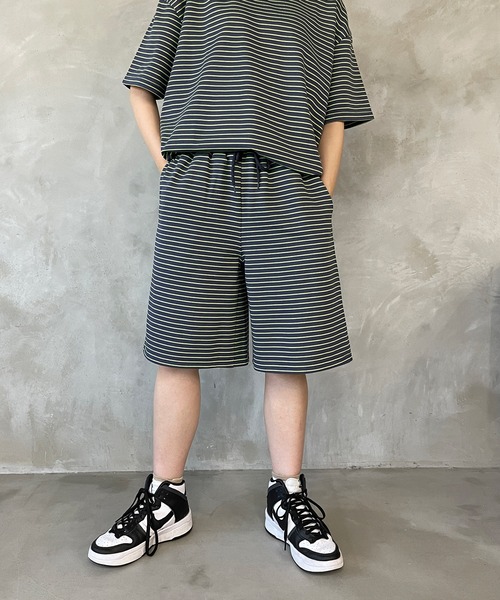 パンツ ボーダー裏毛ハーフパンツ【SETUP可】|ZOZOTOWN |03