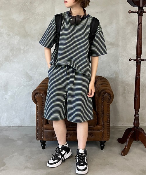 パンツ ボーダー裏毛ハーフパンツ【SETUP可】|ZOZOTOWN |06