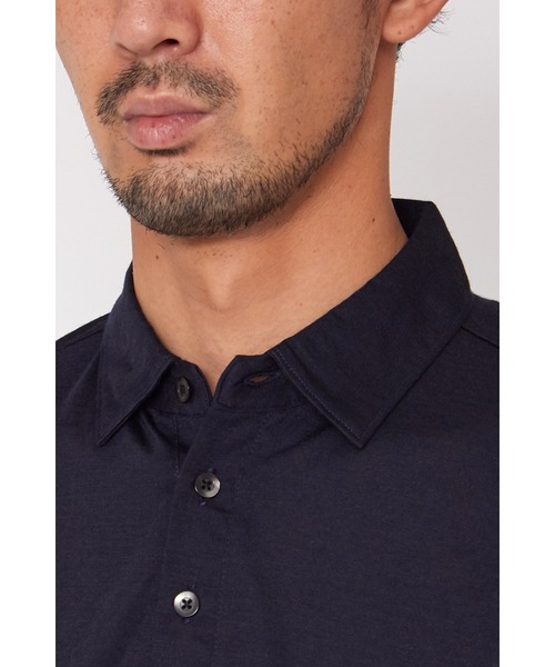 【ネイビー】HIGH ST. GOLF∴WOOL天竺ポロシャツ <AdE> TORNADO MART（トルネードマート） ポロシャツ HIGH ST. GOLF∴WOOL