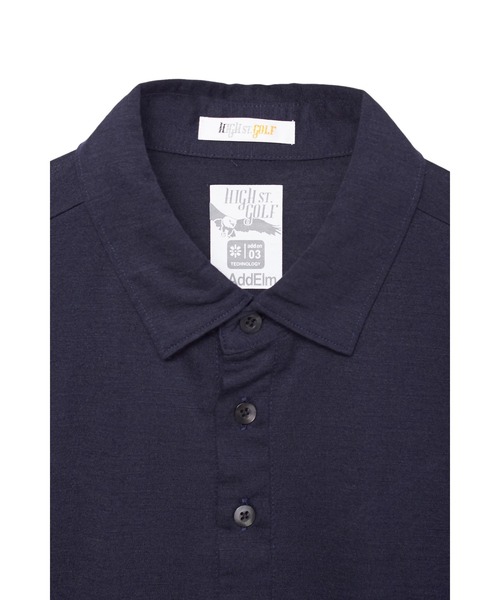 【ネイビー】HIGH ST. GOLF∴WOOL天竺ポロシャツ <AdE> TORNADO MART（トルネードマート） ポロシャツ HIGH ST. GOLF∴WOOL