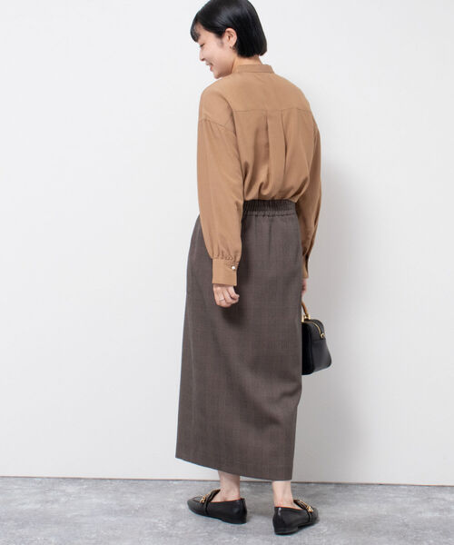 NOLLEY'S（ノーリーズ） スカート グレンチェックタイトスカート