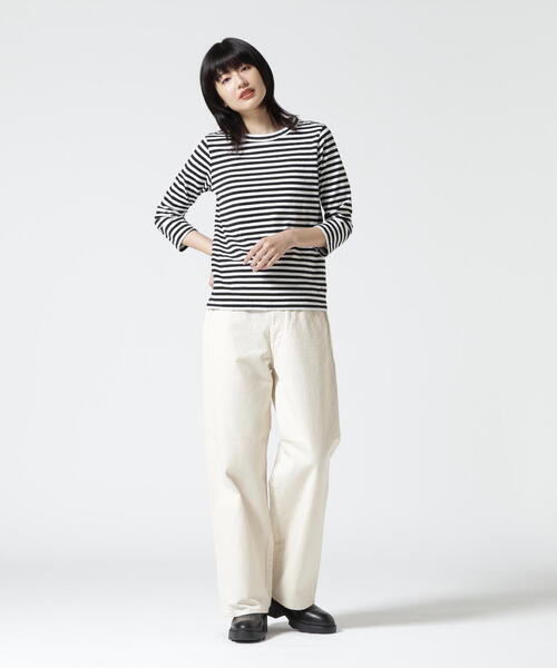 tシャツ FANEUIL/ファヌル　BOAT NECK BORDER LS TEE レディース DANA FANEUIL tシャツ FANEUIL/ファヌル BOAT NECK BORDER LS