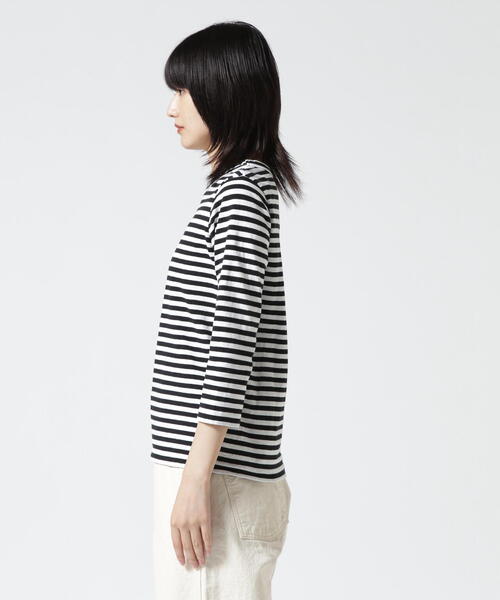 tシャツ FANEUIL/ファヌル　BOAT NECK BORDER LS TEE レディース DANA FANEUIL tシャツ FANEUIL/ファヌル BOAT NECK BORDER LS