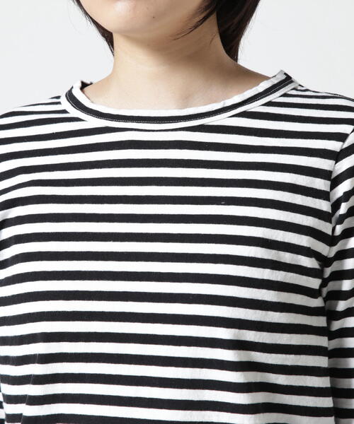 DANA FANEUIL tシャツ FANEUIL/ファヌル BOAT NECK BORDER LS