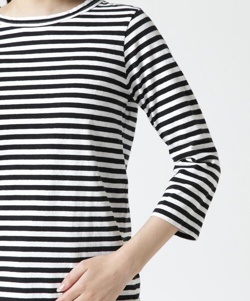 DANA FANEUIL tシャツ FANEUIL/ファヌル BOAT NECK BORDER LS