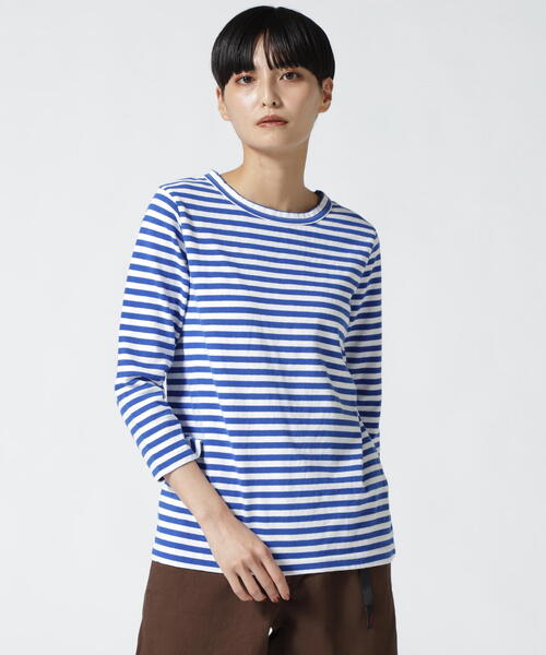 tシャツ FANEUIL/ファヌル　BOAT NECK BORDER LS TEE レディース DANA FANEUIL tシャツ FANEUIL/ファヌル BOAT NECK BORDER LS