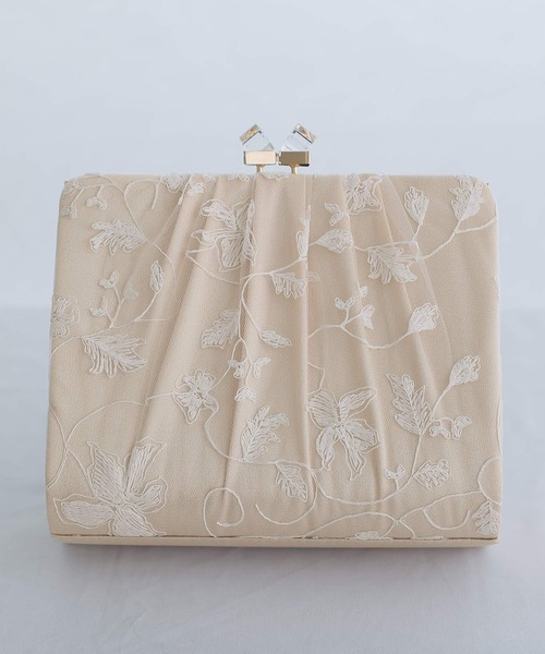 3F ハンドバッグのナカガワ ヴィンテージ パーティーバッグ 刺繍 ビジュー tanakadaisuke（タナカダイスケ）wing bijou hand bag ビジュー