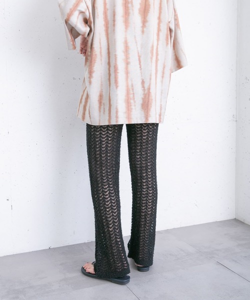 KBF パンツ 透かし編みニットパンツ レディース : ZOZOTOWN