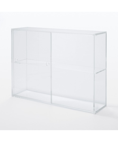 無印良品（MUJI） 収納 アクリルコレクションスタンド引き扉付き・大