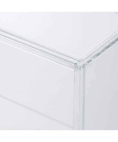 無印良品（MUJI） 収納 アクリルコレクションスタンド引き扉付き・大