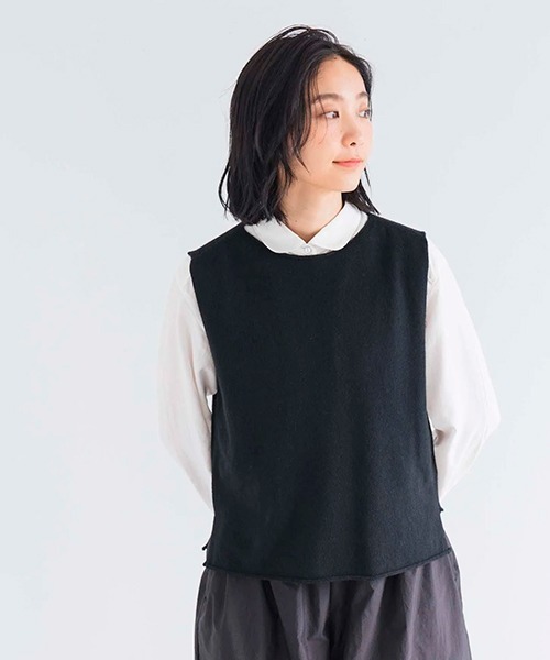 D ベスト ジレ ラムウールシンプルベスト レディース : ZOZOTOWN Yahoo