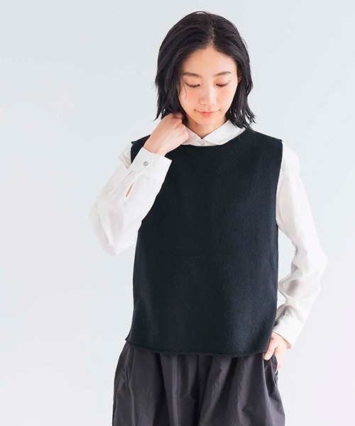 D ベスト ジレ ラムウールシンプルベスト レディース : ZOZOTOWN Yahoo